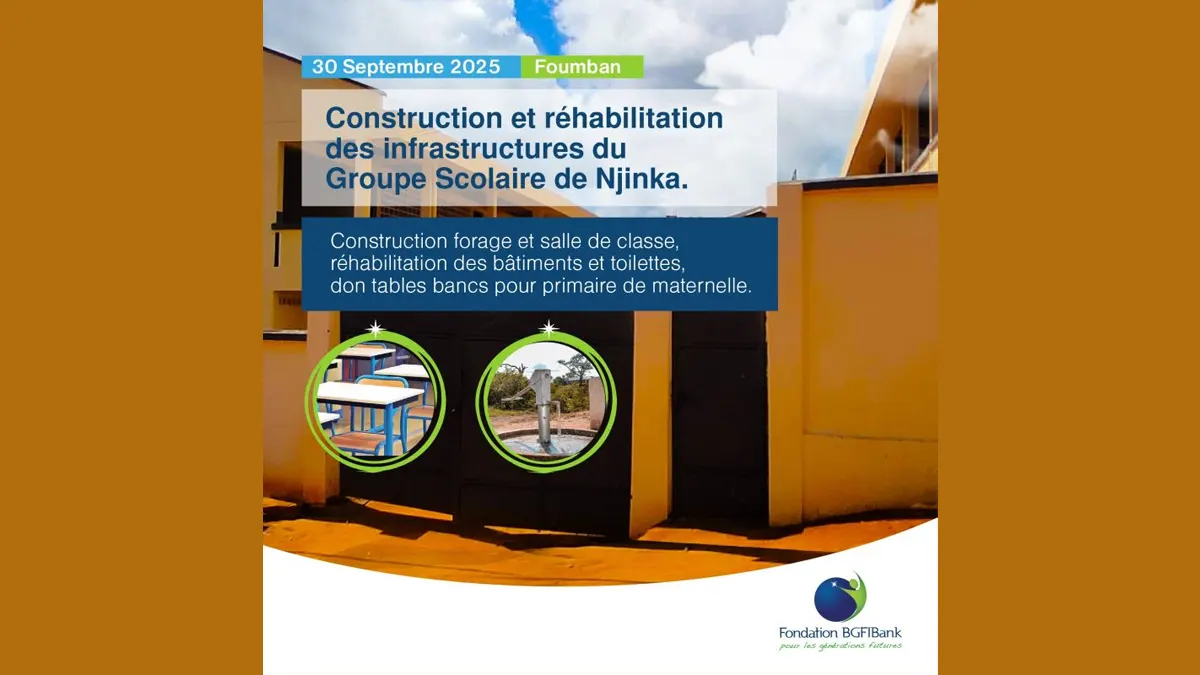 À Foumban, BGFIBank investit dans l’avenir des élèves de Njinka